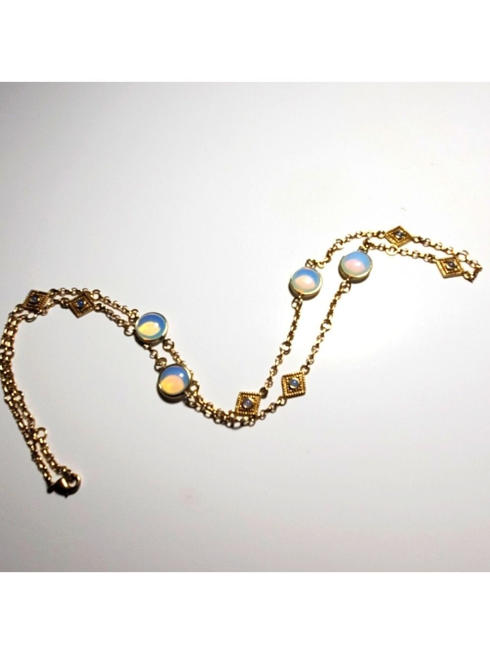 Amrapali 14k Gold Plated Long Statement Necklace NWT